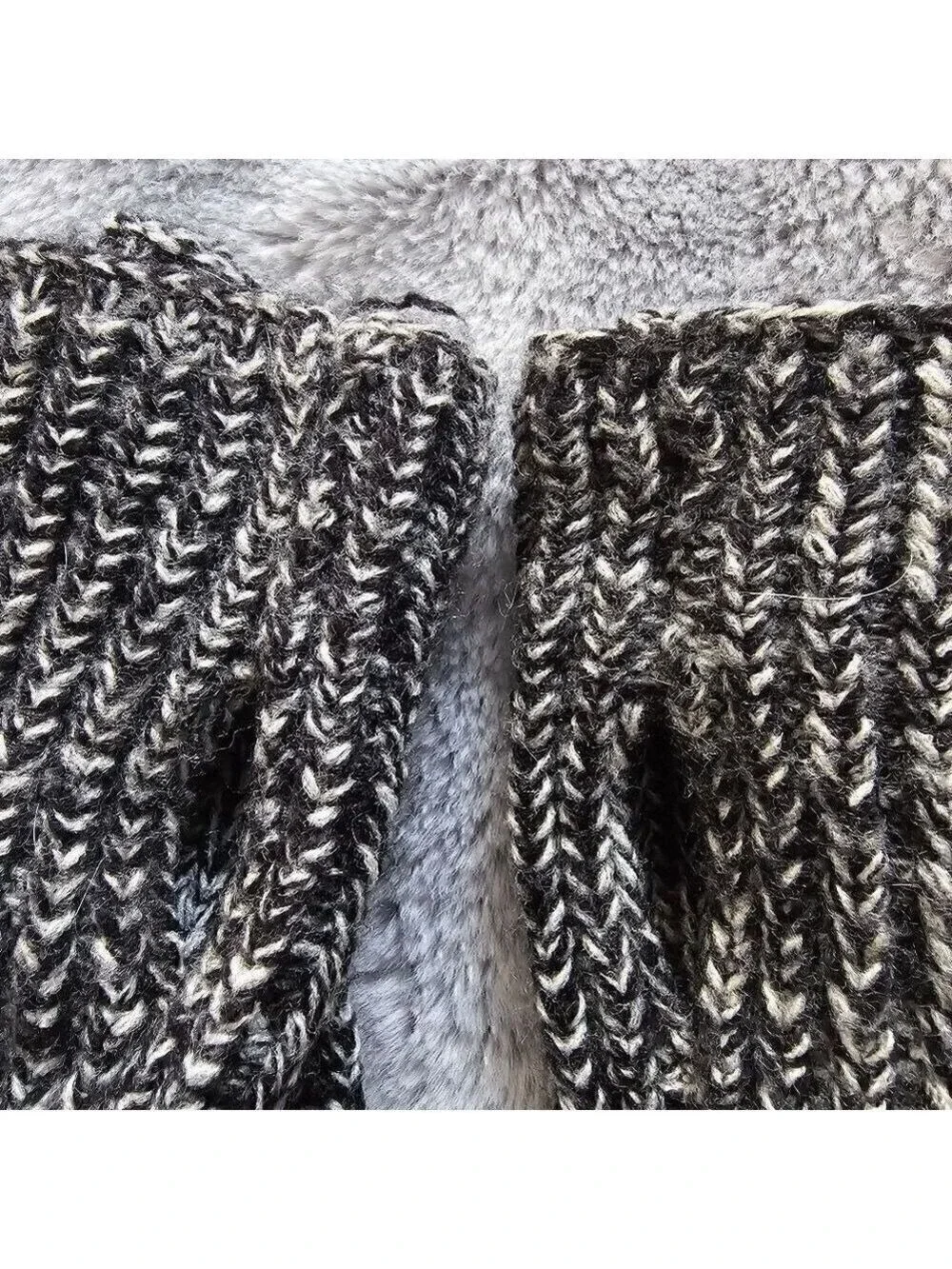 Rebecca Minkoff Black White Hat Hand Warmer Set NWOT
